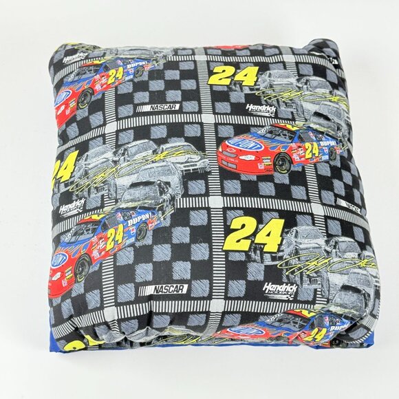 Vintage Nascar Jeff Gordon #24 Hendrick Motorsports Cotton Blanket & Pillow - Picture 1 of 4